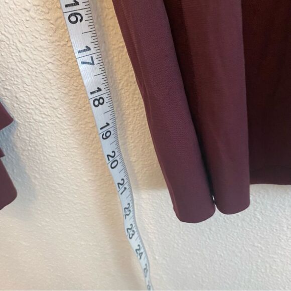 WEISSMAN Balera Dance Costume burgundy Culotte Unitard With Mesh MJ11187 MA - Picture 8 of 13